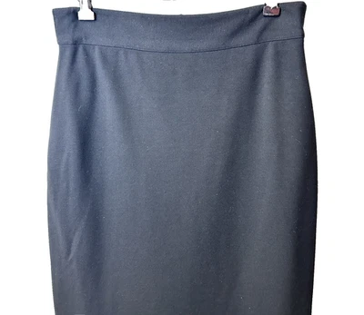 Falda lápiz Etcetera para mujer negra debajo de la rodilla recta elástica tiro alto talla 4 Foto 1 de 4