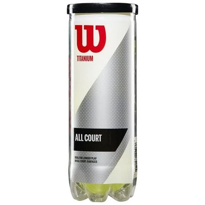 BRANDED Wilson Titanium All Court Tennis Balls, 3 Ball Can