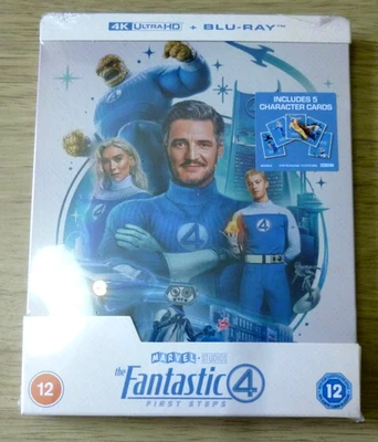 The Fantastic Four: First Steps - 4K/UHD & Blu-Ray Steelbook, 2025. New & Sealed - Image 1 of 2