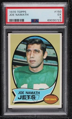 1970 Topps Joe Namath #150 PSA 5 HOF - Image 1 of 2