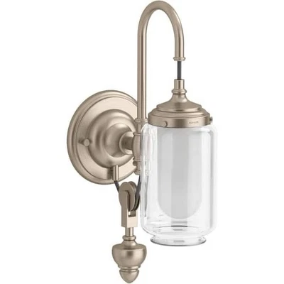 KOHLER Artifacts Bathroom Vanity Light Fixture Wall Sconce Lighting Liste Bronze - Image 1 of 3