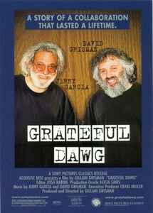 PROMO POSTCARD - GRATEFUL DAWG - JERRY GARCIA & DAVID GRISMAN - Picture 1 of 2
