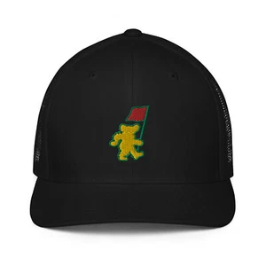 Grateful Dead Masters Golf Hat Dancing Bear Trucker Hat Augusta Golf Flexfit - Picture 1 of 13
