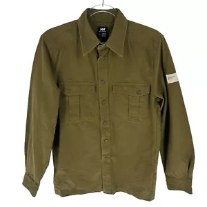 Helly Hansen Shirt Mens S Green Moss Long Sleeve Button Utility Shacket Outdoors - Picture 1 of 17