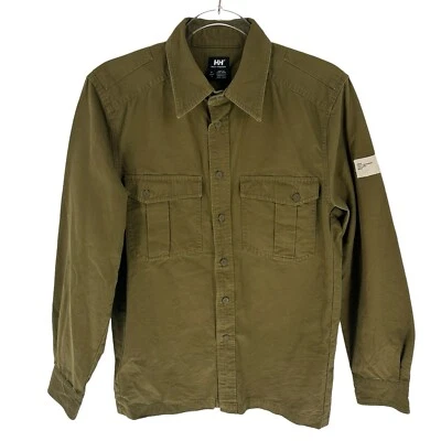Camisa Helly Hansen Para Hombres S Verde Musgo Manga Larga Botón Utilidad Cabaña Exterior Foto 1 de 4