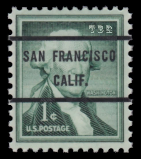 1031b Washington 1c SAN FRANCISCO CA Bureau Precancel Liberty Issue MNH -Buy Now - Image 1 of 1
