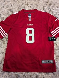 San Francisco 49ers #8 Steve Young Football Jersey Men's Size Large Red NEW TAGS