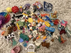 Mixed Toy LOT 70+ Pokemon MLP LPS Barbie Nintendo Marvel Cars Sanrio Peanuts - Picture 1 of 8