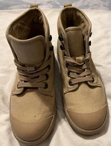 Aigle Junior Unisex Hiking Originale Canvas Lace Up Boots Outdoor Size 4 EUR 35 - Picture 1 of 10