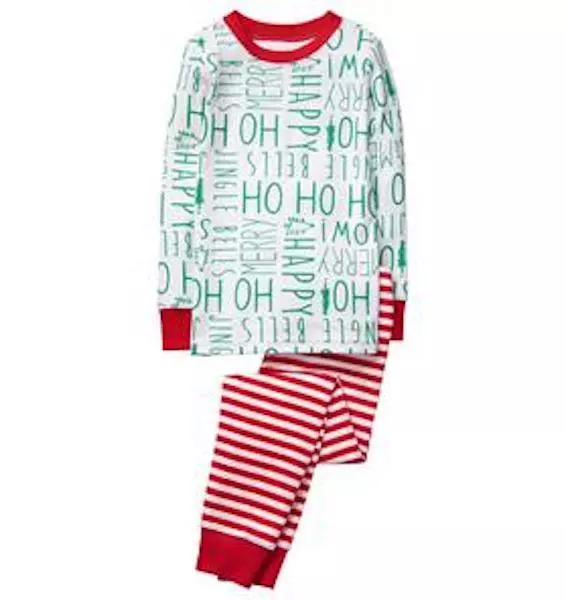 NWT Gymboree Boys Girls Gymmies Pajama SET Many sizes Christmas Holiday Ho ho ho - Image 1 of 1