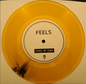 Feels ~ Close My Eyes b/w Gwen Ltd Ed 100 Color Vinyl New OOP - Imagen 1 de 3