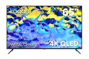 Kogan 65" QLED 4K WebOS Smart TV - W94Q, 65 Inch, TVs