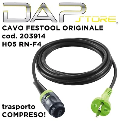 FESTOOL - Cavo plug it codice H05 RN-F-4 lungh. 4m originale -TRASPORTO COMPRESO - Immagine 1 di 2