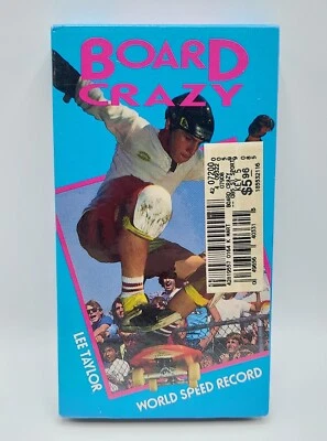 BOARD CRAZY VHS - Lee Taylor Skateboarding World Speed Record - Factory Sealed! - Image 1 of 4
