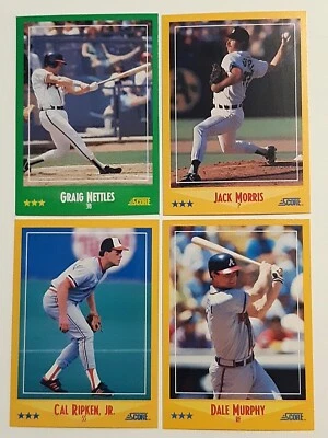 1988 Score Baseball, #401-600, You Pick, COMPLETE YOUR SET!! - Image 1 of 4
