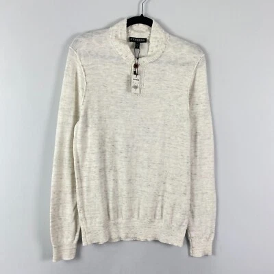 Suéter Pullover Express Chal Tres Botones Para Hombre Pequeño Avena Delgado Ligero Foto 1 de 4