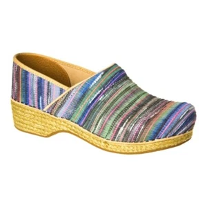 Dansko Pro Artisan Weave Jute Multicolor Clogs Sze EU 36 (US 6 ) Healthcare Boho - Picture 1 of 8