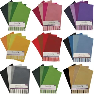 A4 Felt Sheets - Dovecraft - Pack 8 Sheets -Assorted Multipack Tonal Colours 2mm - Picture 1 of 9