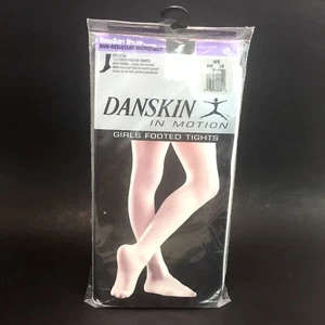 2 Medias blancas con patas Danskin In Motion para niñas talla grande estilo 58 resistentes a correr  - Imagen 1 de 6