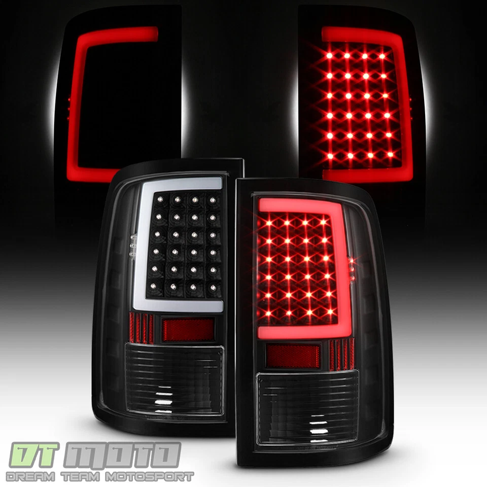 Luces traseras LED negras para Dodge Ram 1500 2500 3500 2013-2018 luces de freno Foto 1 de 4