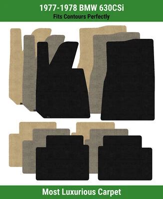 Alfombrillas Lloyd Luxe fila delantera y trasera para BMW 630CSi 1977-1978  Foto 1 de 4