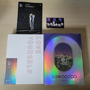 BTS World Tour Love Yourself In Seoul Blu ray con libro RM tarjeta fotográfica + Sowoozoo - Imagen 1 de 13