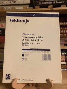 Tektronix Phaser 560 Transparency Film A-Size 8.5 x 11in 016-1531-00 50 sheets - Picture 1 of 4