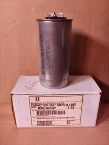 Lennox Armstrong Ducane Dual Run Capacitor 55/7.5 uf MFD 440 Volt X3087 X308701 - Picture 1 of 3