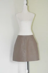 Sportsgirl Polyurethane Brown A-line skirt Size M - Picture 1 of 5