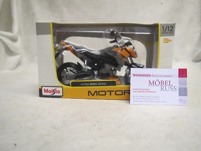 Motorrad KTM 690 Duke 2008 Schwarz Orange Maisto 1:12 - Bild 1 von 3