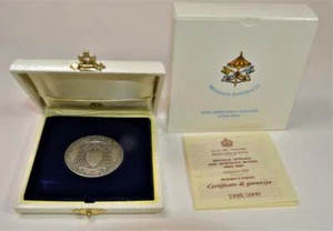 Neu im Karton Sterling 2005 offizielle apostolische Medaille Eduardo Martinez Chamberlain Echtheitszertifikat 32 g - Bild 1 von 4