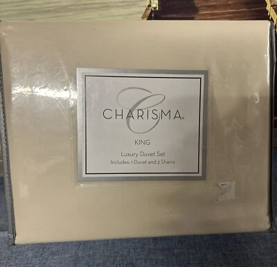 Charisma 400TC Beige Almond Milk Duvet Cover Set 😃😃 - Image 1 of 3