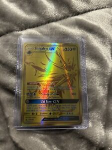 Solgaleo GX Gold Full Art - Pokemon 173/156 SL5 Ultra Prism PCA9.5 New Fr