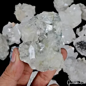 7500 Cts White Apophyllite Crystal Cluster Raw Healing Mineral Specimen ~16 Pcs - Picture 1 of 10