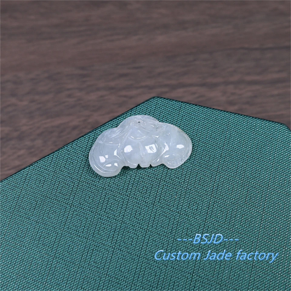 BAT подвеска натуральный лед класса нефрит Бирма жадеит бисер сделай сам серьги цепочка падение - Изображение 1 из 4