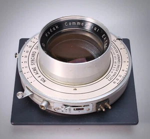 KODAK 12" F/6.3 COMMERCIAL EKTAR NO. 4 ACME SHUTTER CANHAM BOARD W CAPS OY183 - Picture 1 of 4