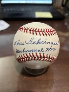 Charlie Gehringer The Mechanical Man Signed Baseball JSA LOA - Picture 1 of 6