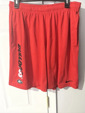 Georgia Bulldogs Nike Dri-fit Basketball Shorts Men’s Size Large Red UGA Cover