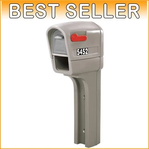 Weather-Resistant Stone Gray MailMaster Mailbox - Spacious and Secure Design - Picture 1 of 7