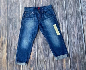 Neu ohne Etikett Uniqlo Boyfriend Jeans GR. 25 | Denim mit blauem Bündchen | 100 % Baumwolle KOSTENLOSER VERSAND - Bild 1 von 6