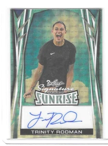 TRINITY RODMAN 2024 Leaf Signature Series Sunrise SUPER GOLD PRISMATIC AUTO 1/1 - Picture 1 of 2