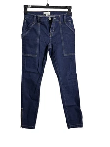 Pantalones de mezclilla para mujer Joie talla 26 lavado oscuro elástico cremallera tobillo - Imagen 1 de 5