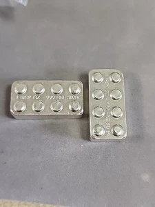 Lot of 2 - 1 Troy oz Silver Monarch Building Block Bar - Picture 1 of 2