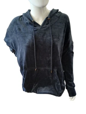 Green Tea Women’s Pullover Velour Hoodie Dark Charcoal Size XXL - Image 1 of 4