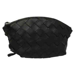 Auténtico bolso BOTTEGA VENETA INTERCCIATO cuero negro sw1135 - Imagen 1 de 17