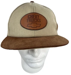 Sombrero para hombre Chevy Trucks #6944972 cuero encanto RN45724 marrón beige nuevo con etiquetas - Imagen 1 de 11