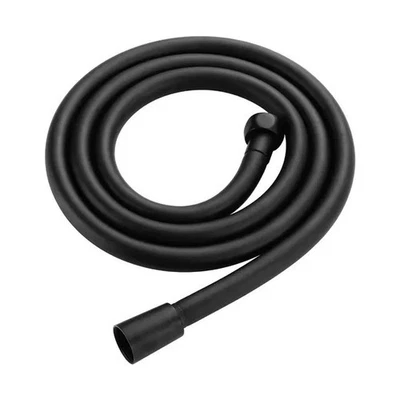 BRANDED Fusion Smooth Matt Black Shower Hose Brass Pipe Standard Bore PVC Long Flexible