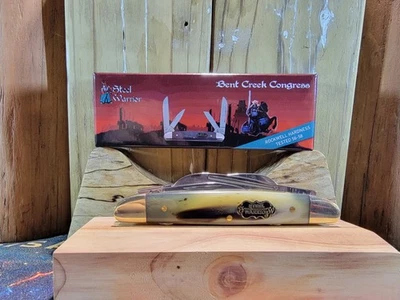 Steel Warrior Bent Creek Congress Pocket Knife SW-115ASC Horn Handles New In Box - Image 1 of 4