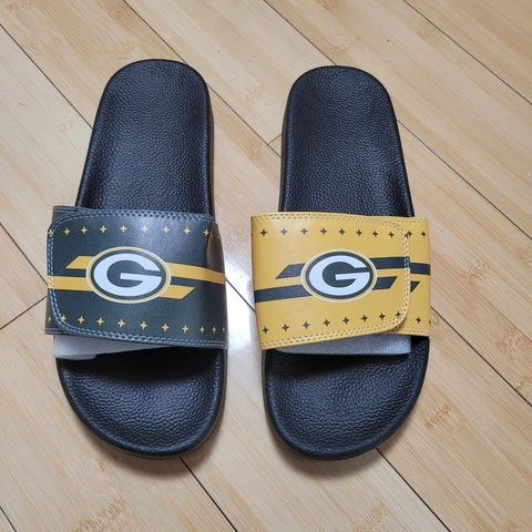 NFL Green Bay Packers Flip Flop Men's Shower Slide Sandals Size 13 US 46 Euro Cover