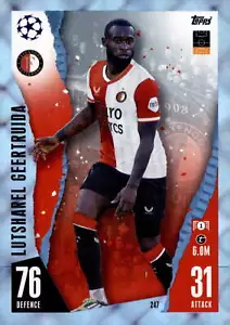 2023-24 Topps Match Attax UEFA Club Comp #247 Lutsharel Geertruida Crystal - Foto 1 di 2